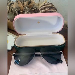 Ted Baker London Aviator Polarized Sunglasses